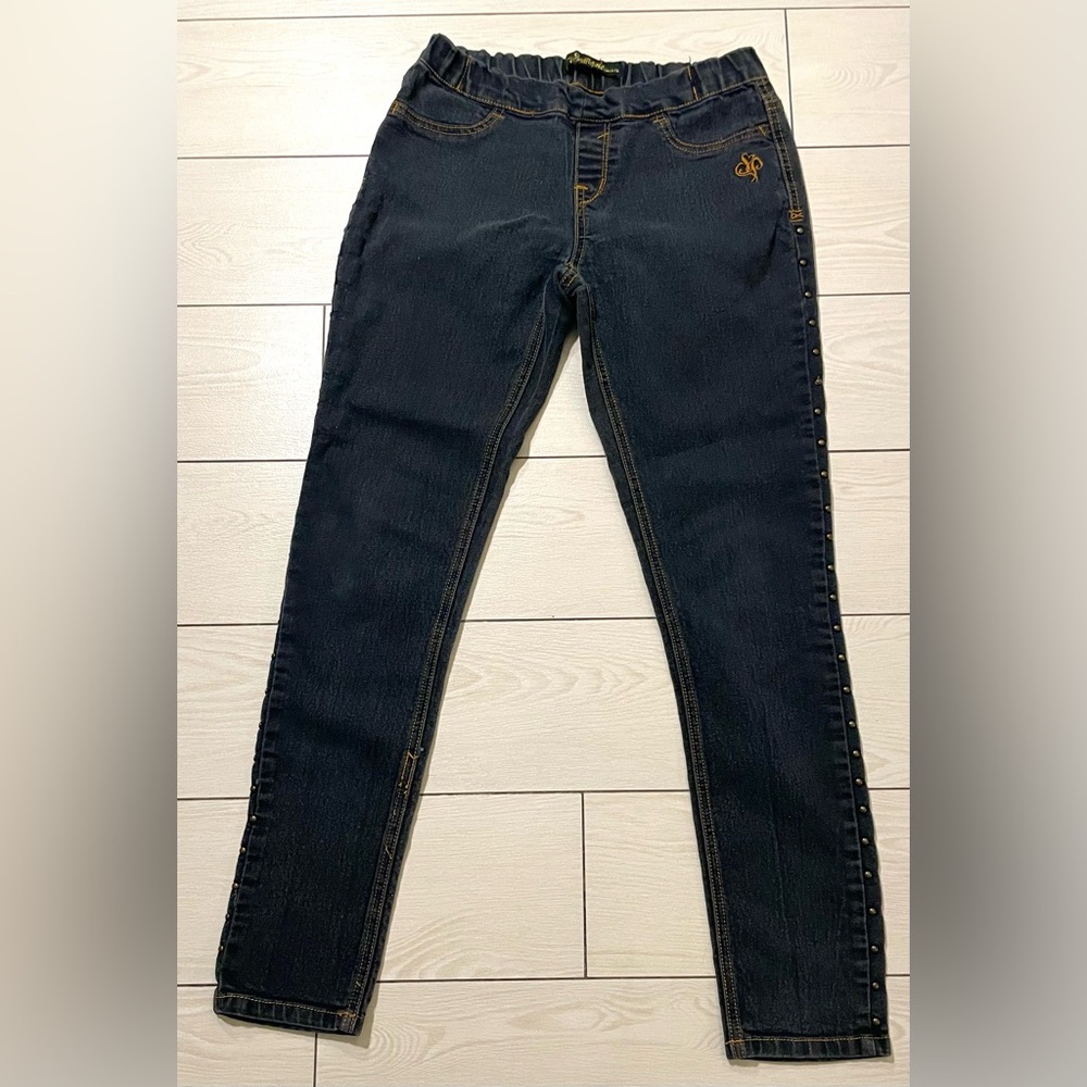 SOUTHPOLE JEANS - BLACK - SIZE M - SKINNY JEANS - W/ELASTIC WAISTBAND‎